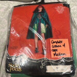 Disney’s Hocus Pocus Winnie Costume - Dress & Cape - medium adult